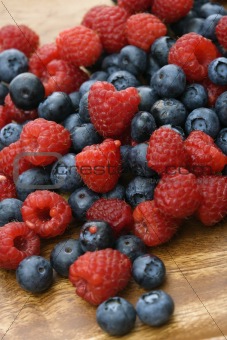 Assorted berries.