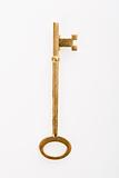 Brass key.