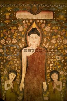 Buddha tapestry.