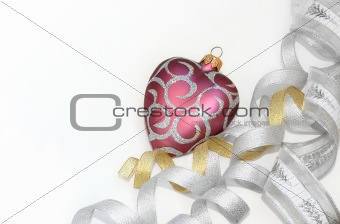 Christmas ornament (isolated on white with copyspace)