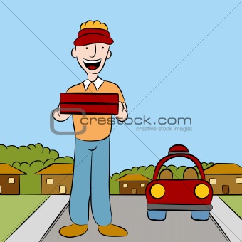 Clipart Delivery Man