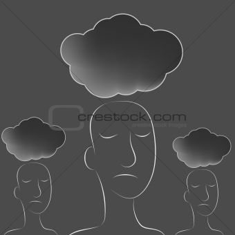 Dark Clouds Over Peoples Heads