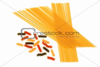 Fusilli and Spaghetti Pasta