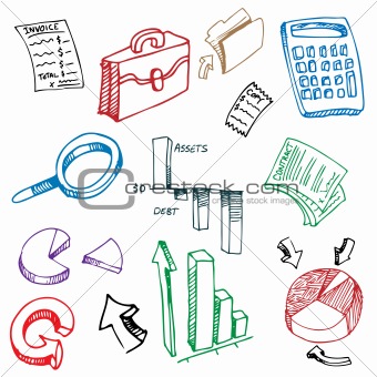 Business Financial Accounting Drawing Set