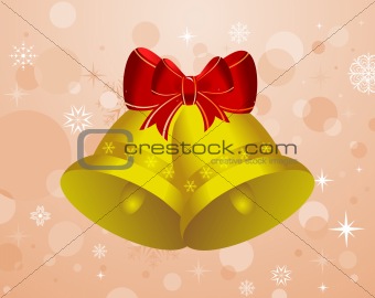 Christmas background with set bells