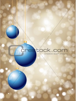 christmas bauble background 