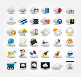 Vector Icons for Cloud network