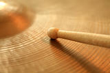 Cymbal and drumstick