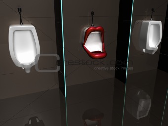 Red Lips Urinal