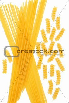 Spaghetti and Fusilli Pasta