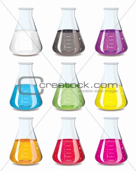 chemistry flask collection