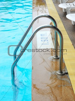 stair swimming pool