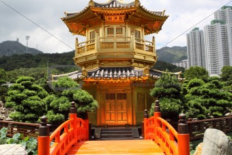 The Pavilion of Absolute Perfection in the Nan Lian Garden, Hong Kong. 