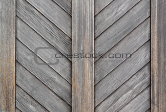 Old wooden palisade 