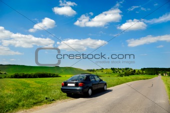 Car and landscape