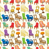 chair furniture seamless pattern
