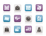 Post, correspondence and Office Icons