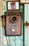 An old telephone  vintage