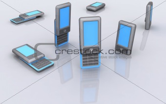3D Rendered - Mobiles