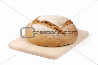 rye bread on the board