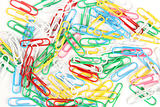Colorful paperclip background