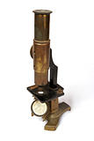 Vintage bronze microscope