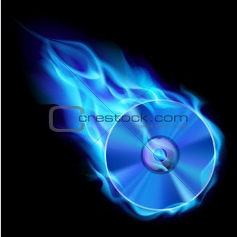 Burning blue CD