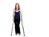 Woman on Crutches