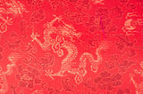 Red paper dragon pattern
