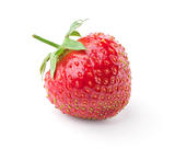 single ripe strawberry