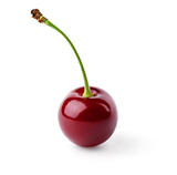 Single ripe cherry