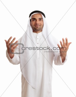 Arab man in praise or worship