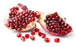 Part of pomegranate and seeds