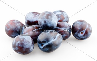 Handful of black plums