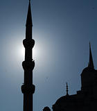 Blue Mosque silhouette