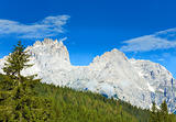Dolomites mountain summer view