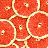 Background with citrus-fruit of grapefruit slices