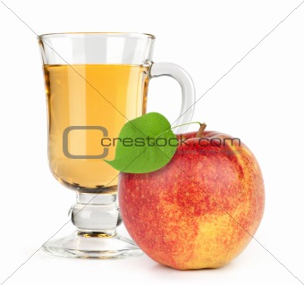 red apple fruit with juice