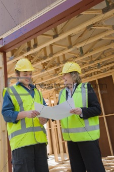 at the construction site
