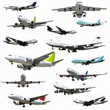 Plane collection. High resolution