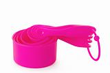 Pink measuring cups