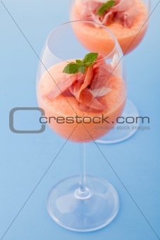 Ham and Melon Cocktail 