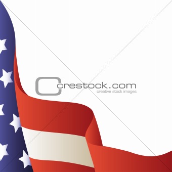 Vector illustration - American flag. Background