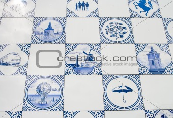 delft blue tiles