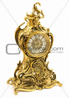 Bronze antique table clock