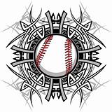 Baseball Softball Tribal Graphic Image