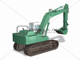 earth mover 3D illustration