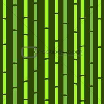Bamboo seamless green natural retro pattern or texture
