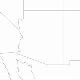 Blank Arizona Map