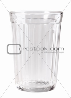 Single empty glass